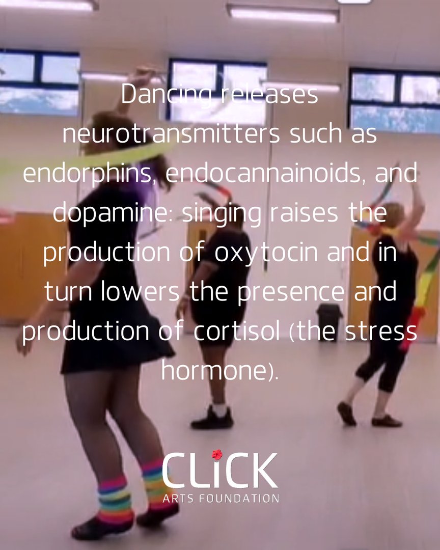 Performing releases the bodies happy hormones and decreases the stress hormones giving us a massive boost to our mental health.

If funding continues to decrease and people miss out our mental health will suffer.

Help us make the arts accessible to all donorbox.org/click-arts-fou…