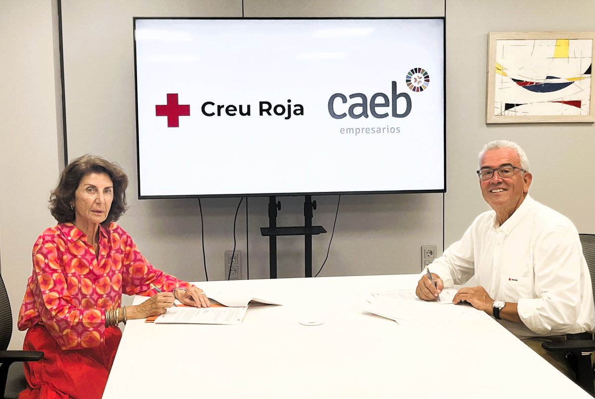 CAEB (@caeb) on Twitter photo Acuerdo de colaboración entre #CAEB y <a href="/CreuRojaBalears/">Creu Roja Illes Balears</a> para ayudar a la empleabilidad de las personas más vulnerables
📅 El próximo 12 de sept en #CAEB se organizará ‘networking’ para conocer el Plan de Empleo de la organización humanitaria
➕ Info 👉 caeb.es/comunicacion/n… Acuerdo de colaboración entre #CAEB y <a href="/CreuRojaBalears/">Creu Roja Illes Balears</a> para ayudar a la empleabilidad de las personas más vulnerables
📅 El próximo 12 de sept en #CAEB se organizará ‘networking’ para conocer el Plan de Empleo de la organización humanitaria
➕ Info 👉 caeb.es/comunicacion/n…