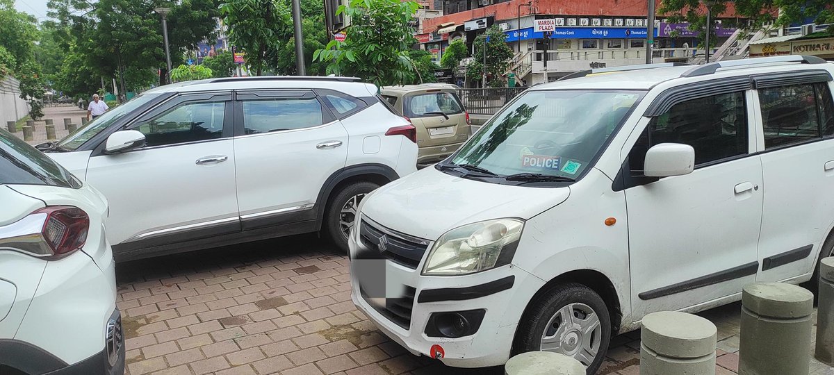 Chintan Shah (@chintancshah) on Twitter photo Clear case of zero civic sense. Govt builds walkways for pedestrians, and people turn them into parking spots. Blocking access like this defeats the whole purpose. 📍CG Road, Ahmedabad. #UrbanShame #RespectPublicSpace Clear case of zero civic sense. Govt builds walkways for pedestrians, and people turn them into parking spots. Blocking access like this defeats the whole purpose. 📍CG Road, Ahmedabad. #UrbanShame #RespectPublicSpace