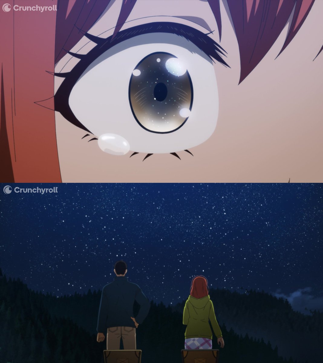 Crunchyroll's tweet image. Take a moment to enjoy the stars 🌌 (via Solo Camping for Two)
