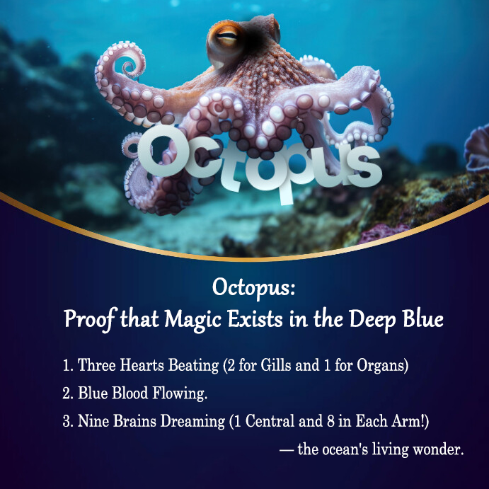 WildCreaturey's tweet image. Octopuses: when one brain just isn’t enough to overthink.🐙

#oceanhumor #weirdwildlife #marine #animalfacts