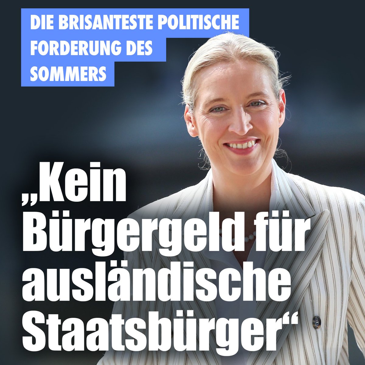 FKeubel's tweet image. Richtig so. Ich fordere schon lange eine konsequente Staatsbürgerschaftsbindung sämtlicher Sozialleistungen.
Diese Forderung muss unbedingt auch ins neue Grundsatzprogramm der AfD.