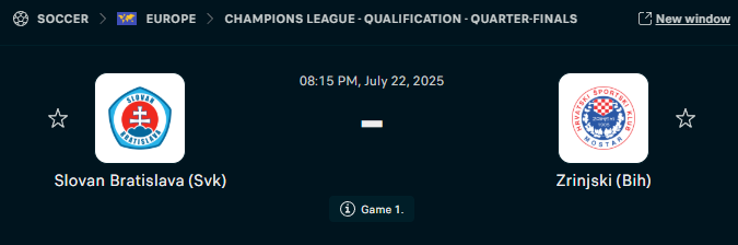 BetWithKarol's tweet photo. 🏆 PLAY OF THE DAY  

Slovan Bratislava ML  - 1.61 | 5U 

🔥Sending 15 U 𝗠𝗔𝗫 𝗕𝗘𝗧 to every LIKE & COMMENT

(Must Follow @BetWithKarol )