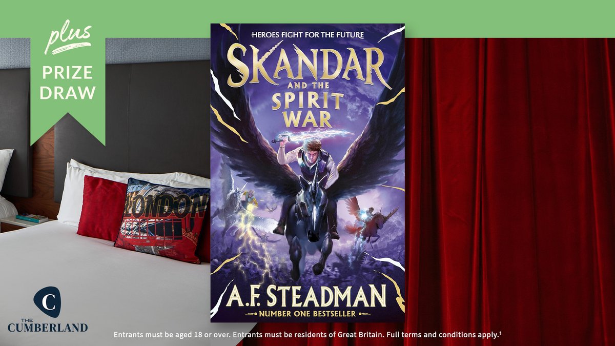 Waterstones Kids (@waterstoneskids) on Twitter photo To celebrate the finale to <a href="/annabelwriter/">A.F. Steadman</a>'s epic series, we're giving away 4 front row tickets to a superfan event, an exclusive meet & greet with A. F. Steadman & a stay at The Cumberland Hotel in Marble Arch for a family of 4!
Open to plus customers: waterstones.com/win/skandar-an… To celebrate the finale to <a href="/annabelwriter/">A.F. Steadman</a>'s epic series, we're giving away 4 front row tickets to a superfan event, an exclusive meet & greet with A. F. Steadman & a stay at The Cumberland Hotel in Marble Arch for a family of 4!
Open to plus customers: waterstones.com/win/skandar-an…