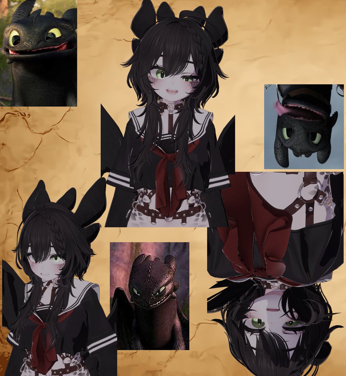 waitloveme's tweet image. Toothless!