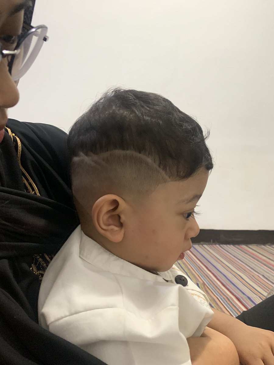 penyyhir's tweet photo. Pak cucu pertama bapak udah cukur kemarin ganteng kaya abah nya🥺😭😭 https://t.co/1g9EHYWw5C