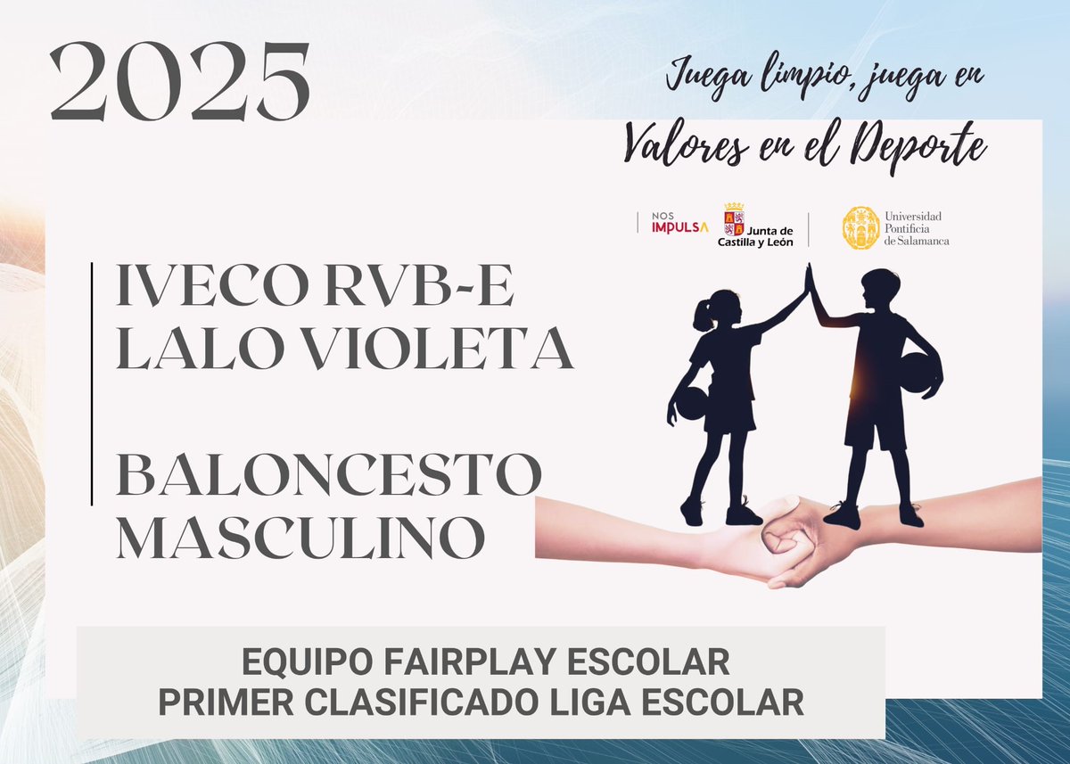 CBC_Valladolid's tweet image. 🐿 Nuestro #ELaloGarcía @IvecoES CBC Infantil Violeta ha recibido el 𝗣𝗿𝗲𝗺𝗶𝗼 𝗝𝘂𝗲𝗴𝗼 𝗟𝗶𝗺𝗽𝗶𝗼 𝗲𝗻 𝗲𝗹 𝗗𝗲𝗽𝗼𝗿𝘁𝗲 𝗘𝘀𝗰𝗼𝗹𝗮𝗿 𝗱𝗲 𝗖𝗮𝘀𝘁𝗶𝗹𝗹𝗮 𝘆 𝗟𝗲𝗼́𝗻.
👏 ¡Auténtico 𝑶𝑹𝑮𝑼𝑳𝑳𝑶!
🔗 bit.ly/44IkJ39
#IVECOAcademy
#PucelaBasket