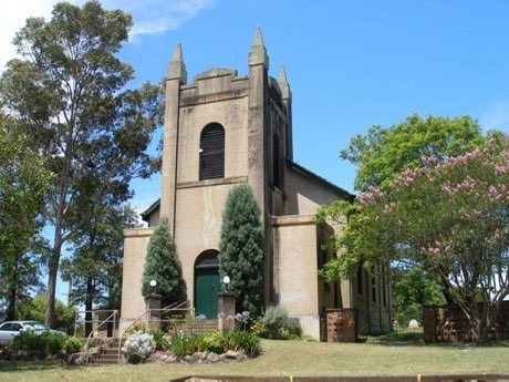 PBS_NSW's tweet image. 22 July: St Mary Magdalene, a black-letter day in the #BCP Calendar. This is the historic church of St Mary Magdalene in Sydney, for which Bishop W G Broughton laid the foundation stone on 22 November 1837. This church gave its name to the Sydney suburb of St Mary's.