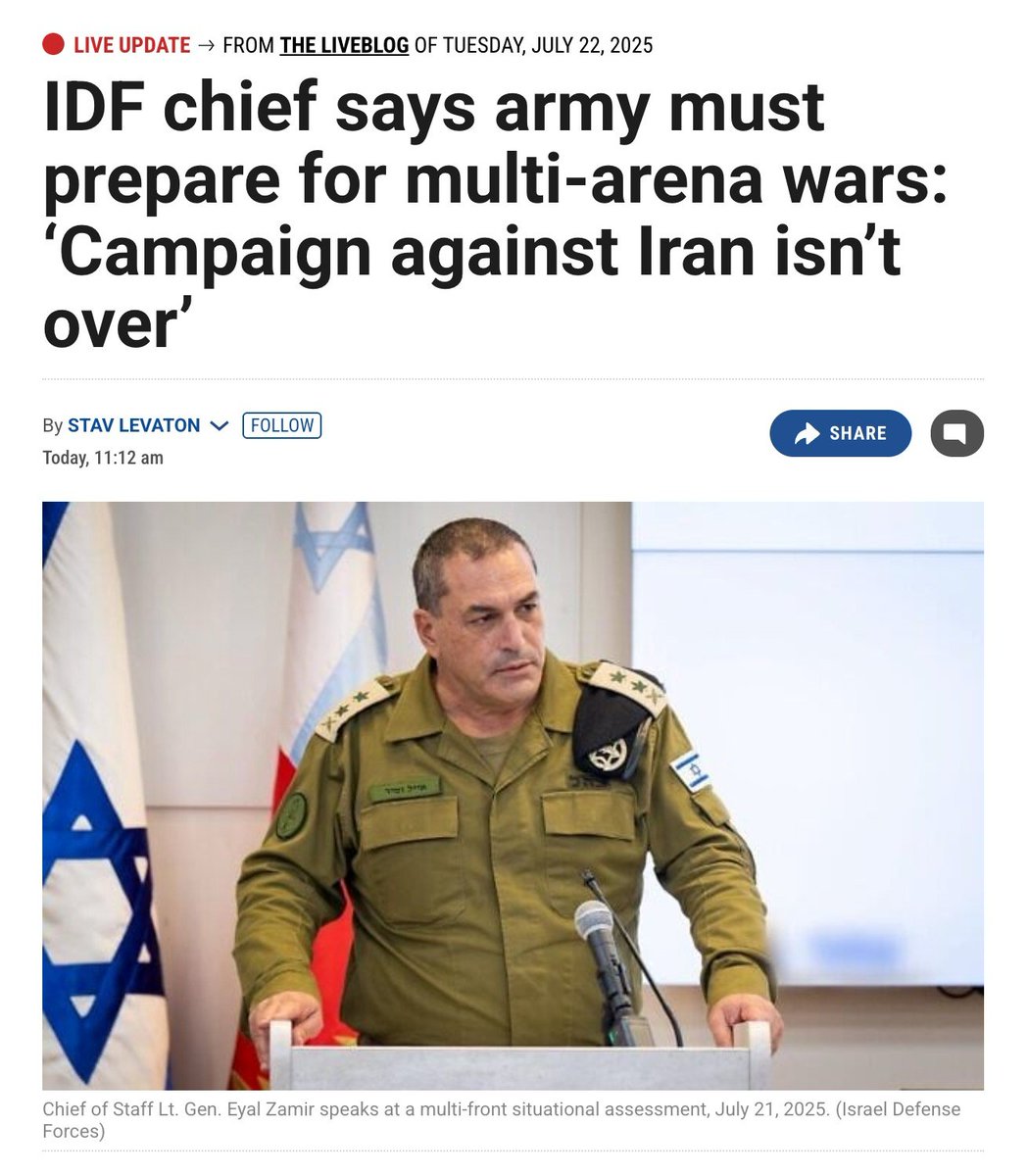 netvand's tweet image. فرمانده @IDF:
- تداوم عملیاتهای نظامی علیه #حزب_الله در لبنان و مقرهای ج.ا. در #سوریه ضروریست
- کارزار نظامی علیه جاعش تموم نشده. ج.ا. و محورش رو زیر نظر داریم
- #اسرائیل باید آمادگی جنگ بلندمدت در چند جبهه رو داشته باشه...👇