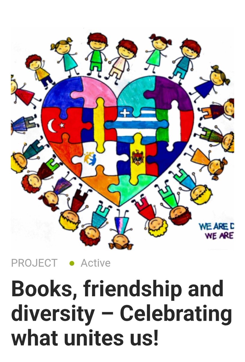 Adriana Bujag (@adrianabujag) on Twitter photo So happy to receive the #eTwinningNationalQualityLabel for our project “Books, friendship and diversity – Celebrating what unites us!” Big thanks to our partners, students, <a href="/HeritagePrimary/">Heritage International School Primary</a>, <a href="/HIS_Moldova/">Heritage International School-Moldova, Europe</a>& <a href="/eTwinningMD/">eTwinning Moldova</a>!
#eTwinning #QualityLabel #CelebratingWhatUnitesUs So happy to receive the #eTwinningNationalQualityLabel for our project “Books, friendship and diversity – Celebrating what unites us!” Big thanks to our partners, students, <a href="/HeritagePrimary/">Heritage International School Primary</a>, <a href="/HIS_Moldova/">Heritage International School-Moldova, Europe</a>& <a href="/eTwinningMD/">eTwinning Moldova</a>!
#eTwinning #QualityLabel #CelebratingWhatUnitesUs