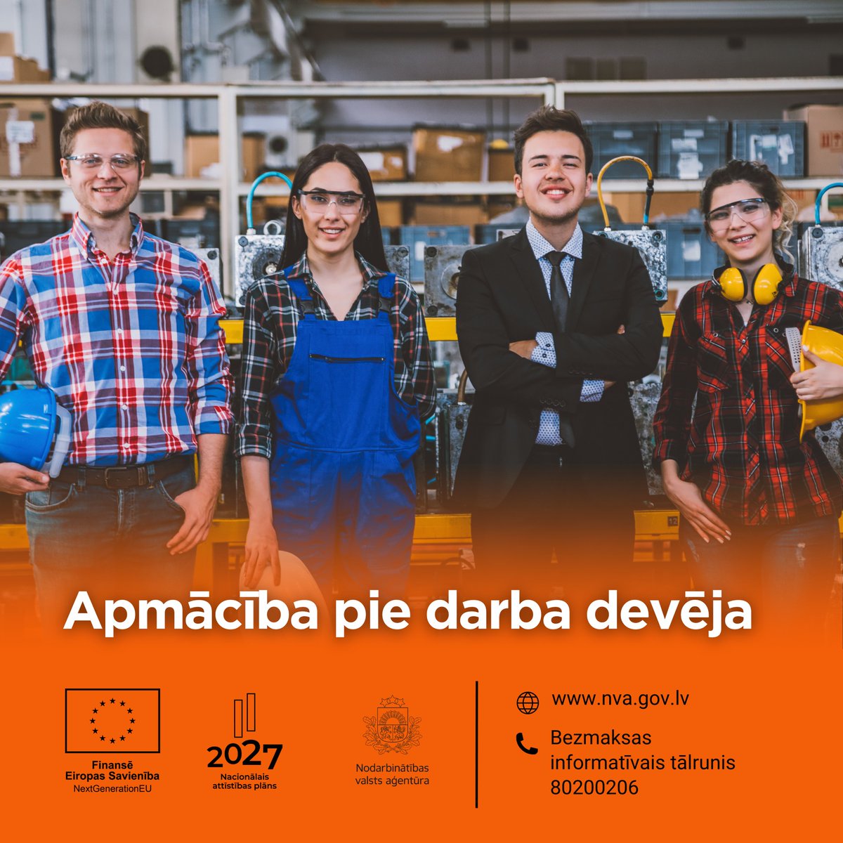 NVA Latvija (@nva_gov_lv) on Twitter photo 📣 Darba devēj! Sagatavo darbiniekus, kas atbilst Tava uzņēmuma vajadzībām – ar NVA atbalstu!
🔗 Uzzini vairāk un piesakies: nva.gov.lv/lv/jaunums/nva…
#DarbaDevējam #KomandasAttīstība #Mācības #ESatbalsts #Nodarbinātība #UzņēmējdarbībaLatvijā
<a href="/Lab_min/">Labklājības min</a> <a href="/reinisuzulnieks/">Reinis Uzulnieks</a> 📣 Darba devēj! Sagatavo darbiniekus, kas atbilst Tava uzņēmuma vajadzībām – ar NVA atbalstu!
🔗 Uzzini vairāk un piesakies: nva.gov.lv/lv/jaunums/nva…
#DarbaDevējam #KomandasAttīstība #Mācības #ESatbalsts #Nodarbinātība #UzņēmējdarbībaLatvijā
<a href="/Lab_min/">Labklājības min</a> <a href="/reinisuzulnieks/">Reinis Uzulnieks</a>