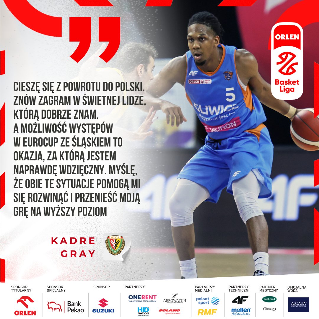 PLKpl's tweet image. 🗣️ Kadre Gray z @WKS_SlaskBasket mówi o powrocie do Polski, współpracy z trenerem Ainarsem Bagatskisem i... meczu z pięcioma dogrywkami w Rumunii
WIĘCEJ ➡️ plk.pl/aktualnosci/26…
#ORLENBasketLiga #PLKPL @GrupaORLEN