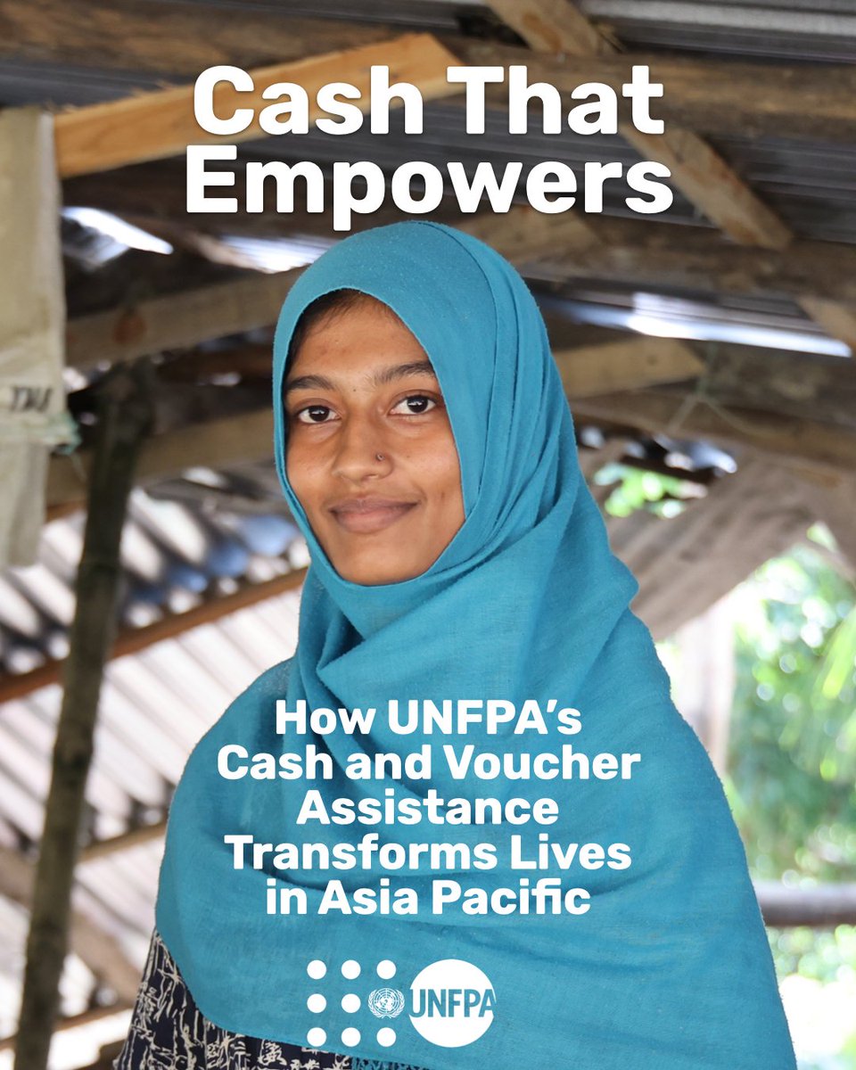UNFPAAsiaPac's tweet image. In 2024, over 29,000 people received dignity items via cash assistance — up from just 4,000 in 2023.
This innovative approach, piloted in #Bangladesh, enables women, girls, and transgender individuals to purchase #dignity items that they need.
Learn more about how @UNFPA’s Cash…