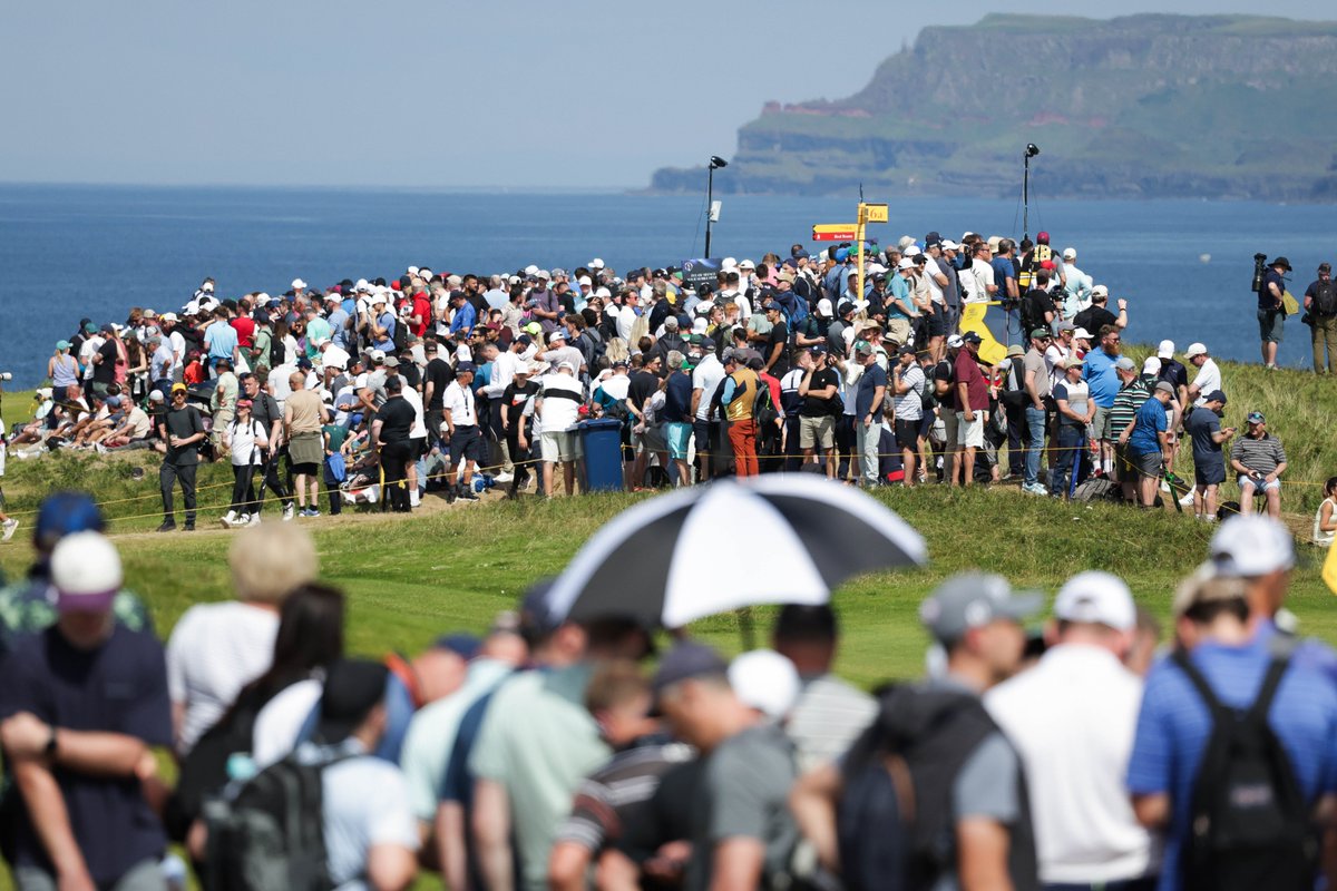NITouristBoard's tweet image. Tourism NI has said the region should feel “incredibly proud” of its seamless & highly successful delivery of The 153rd Open at Royal Portrush, adding the opportunities associated with hosting such a global sporting event “cannot be underestimated” - shorturl.at/7G4w9