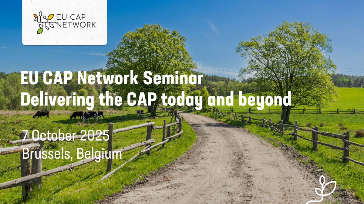 eucapnetwork's tweet image. Interested in diving into discussions on #CAPImplementation? 🌾
The EU CAP Network Seminar on Delivering the CAP today and beyond on 7 October offers a timely opportunity to discuss ways to improve delivery together.
🗓️ Register before 29 August 👉 kont.ly/62893f37