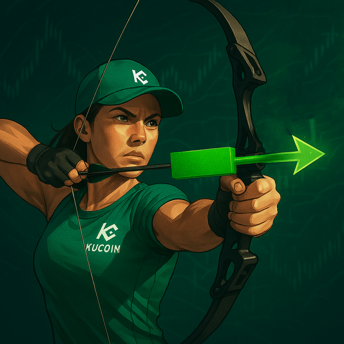 kucoincom's tweet image. Success in crypto is all about hitting the right target at the right time. 💥