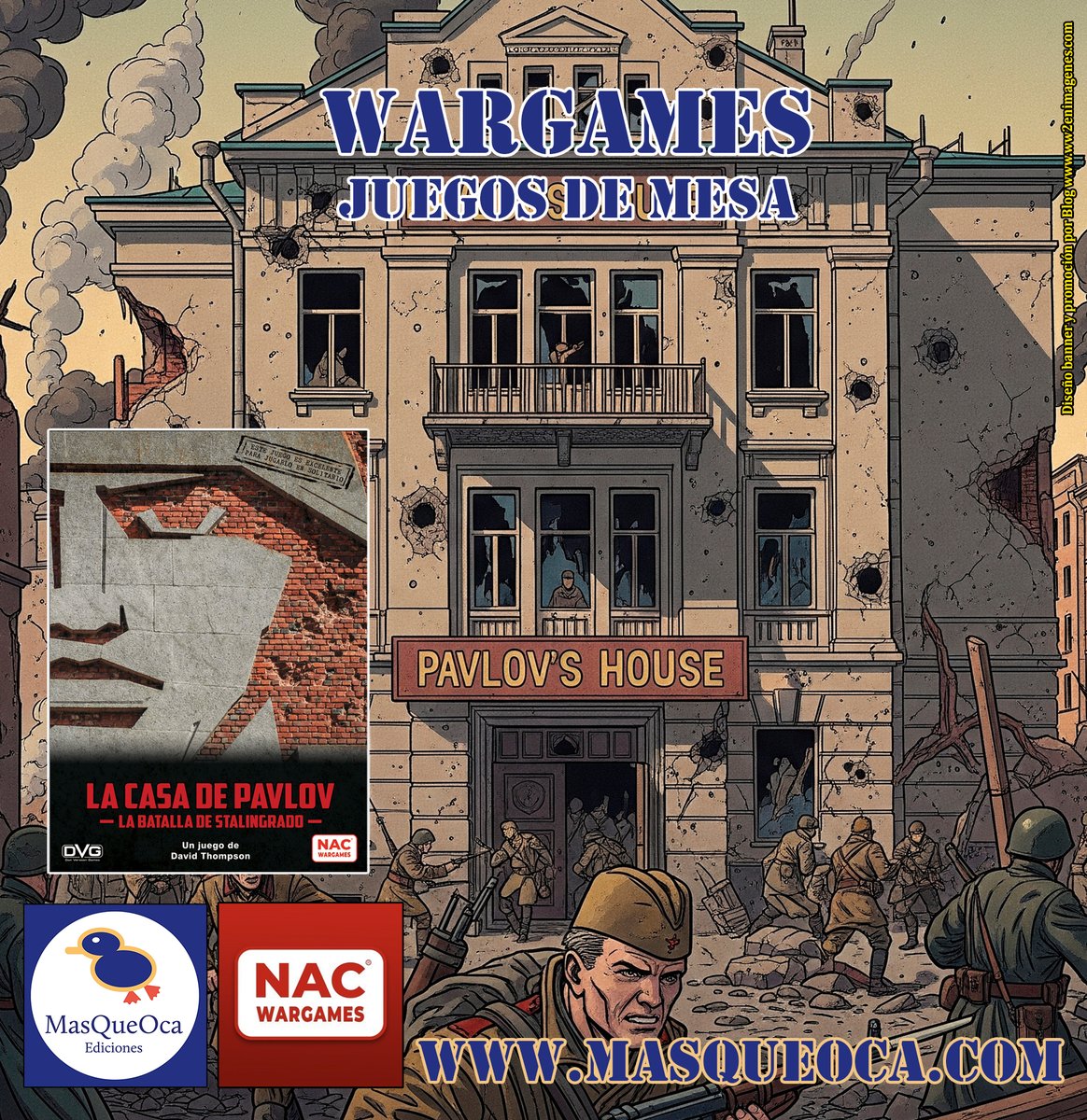 🎲LA CASA DE PAULOV, LA BATALLA DE STALINGRADO. 2ª ed.revisada. #Wargame de 1-3 jugadores,con gran modo en solitario. Publicado por
<a href="/MasQueOca/">MasQueOca</a>/<a href="/NACWargames/">NAC Wargames</a>
A la venta en🛒masqueoca.com/tienda/product…
🧱Un wargame diferente,una historia inolvidable🧱
Se agradecen RT/MG 🪖
➡️
#wwII #ww2