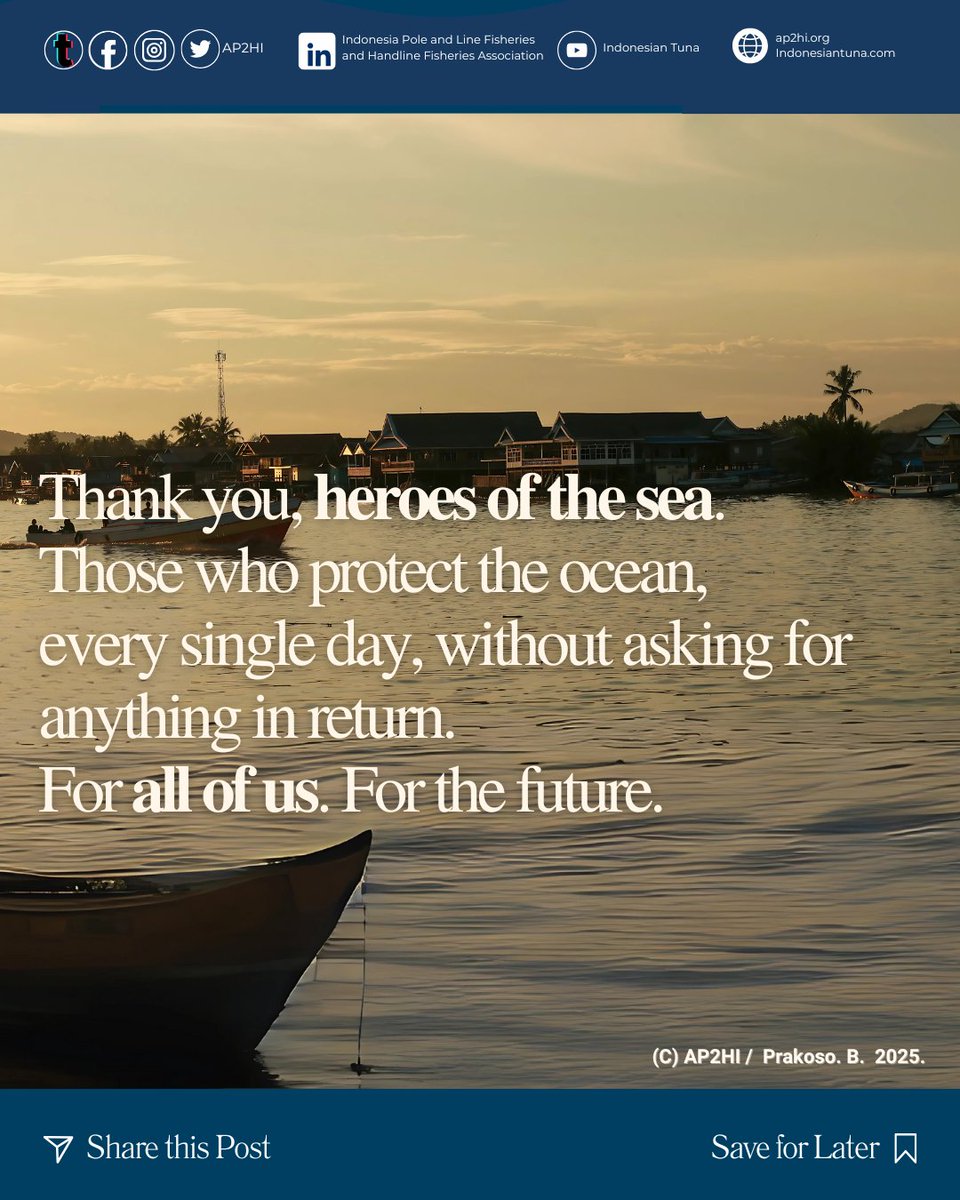 Real celebration isn't a stage—it’s action.
Last month, we echoed the spirit of #WorldOceansDay &amp; #WorldEnvironmentDay by standing with those who protect the sea daily.

One hook. One purpose. One future. 🌊
#AP2HI #SustainableFisheries #BlueEconomy #FromFishersToTheWorld