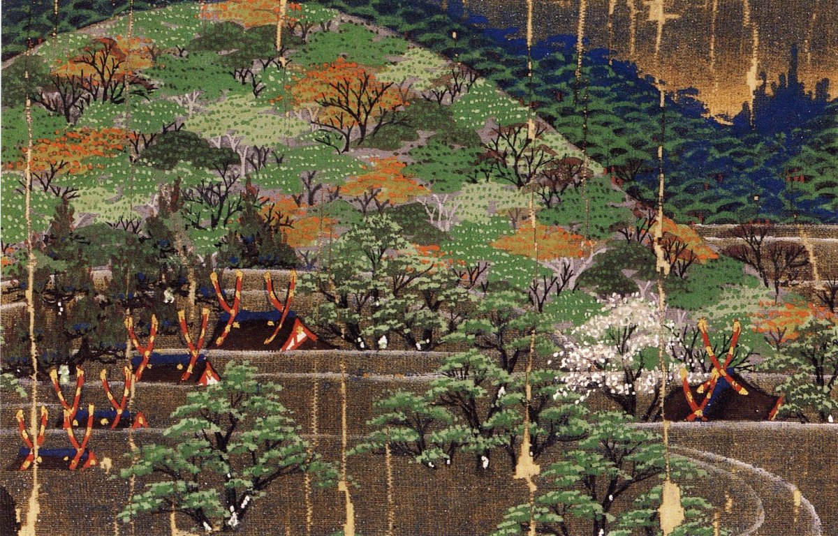 pilgrimoon's tweet image. 奈良に住む人にとって鹿との共生は宿命みたいなものだ。遠い昔の絵を見ると(13c)御蓋山は豊かな植生を持っているように見える。しかし現状はほぼナギ(梛)の純群落。だから緑一色。ナギには毒性があって鹿が食べないからだ。ナギはすでに春日山の一部をも侵している。鹿の愛護が作った風景とも。