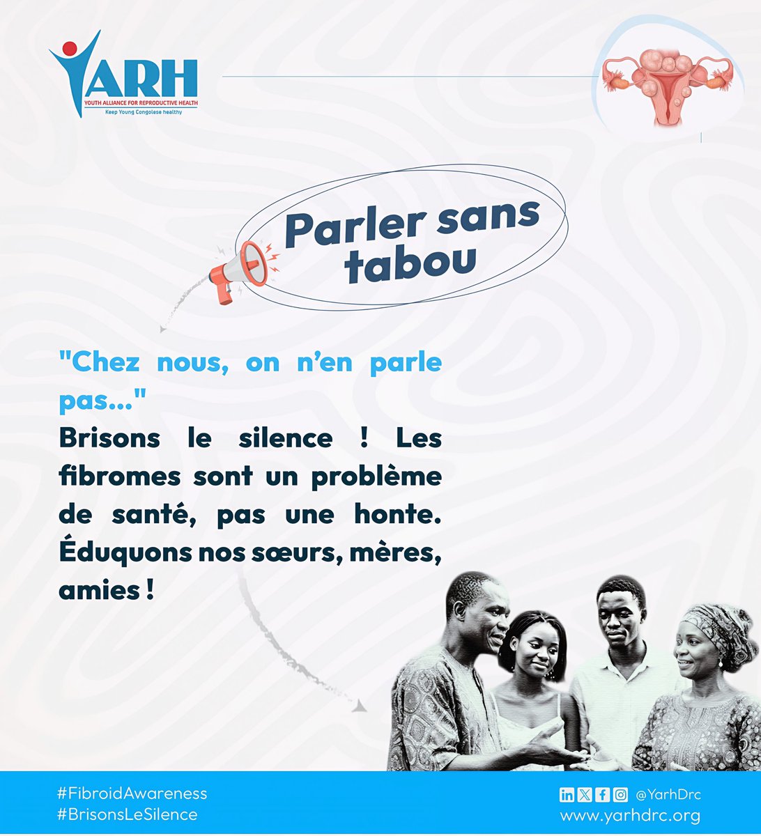 Les fibromes utérins ont un impact sur la santé reproductive et sexuelle , l’accès à l’information fiable est capital …
Partageons et informons les autres pour cette campagne 

#FibroidAwareness
#BrisonsLeSilence