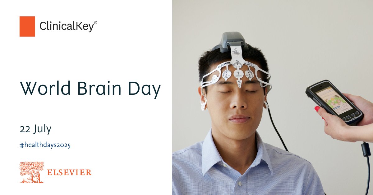 NUH Library Services (@nuhlibrary) on Twitter photo 🌍 🧠 Today is World Brain Day 🧠 🌍
Managing neurological & mental health conditions requires ongoing medical support & preventive strategies to improve a patient's quality of life. Access <a href="/ClinicalKey/">Elsevier | ClinicalKey</a> with OpenAthens for resources to help with your clinical practice. 🌍 🧠 Today is World Brain Day 🧠 🌍
Managing neurological & mental health conditions requires ongoing medical support & preventive strategies to improve a patient's quality of life. Access <a href="/ClinicalKey/">Elsevier | ClinicalKey</a> with OpenAthens for resources to help with your clinical practice.