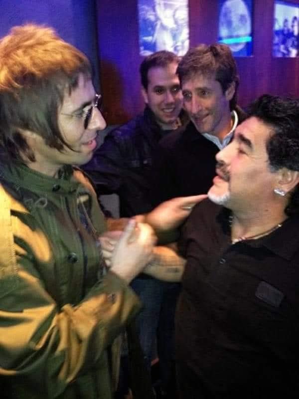liamgfansclub's tweet image. Liam Gallagher and Diego Armando Maradona
