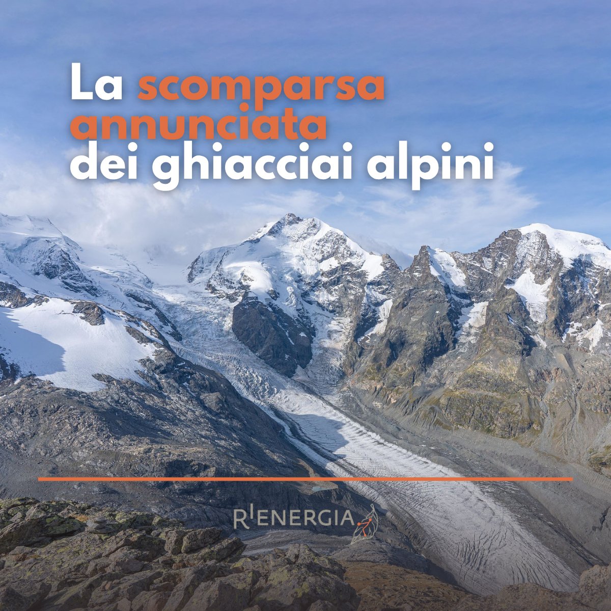 I #ghiacciai #alpini hanno ormai perso circa il 60% della loro superficie. In uno scenario di alte emissioni di #gasserra, l'#Italia perderebbe il 94% della sua superficie glaciale entro il 2100➡️ tinyurl.com/3e7vcrkj

✍️Aldino Bondesan (<a href="/UniPadova/">Università di Padova</a>) e Roberto Francese (<a href="/unipr/">Università di Parma</a>)