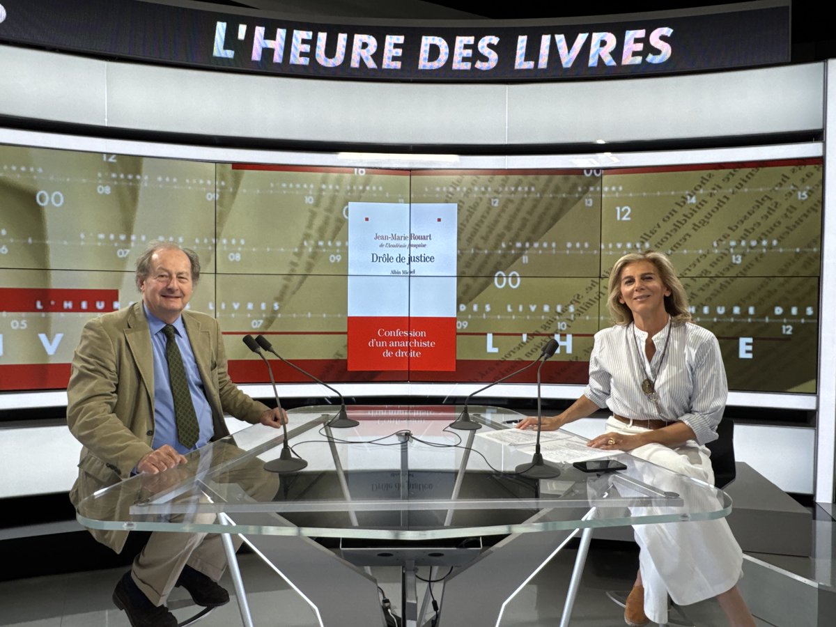 ✍️Votre RDV littéraire sur <a href="/CNEWS/">CNEWS</a> 

Dans L’HEURE DES LIVRES, <a href="/AnneFulda/">Anne Fulda</a> reçoit 𝐉𝐞𝐚𝐧-𝐌𝐚𝐫𝐢𝐞 𝐑𝐎𝐔𝐀𝐑𝐓 pour « Entre père et fils » <a href="/Gallimard/">Gallimard</a> 

📚#HDLivres animée par #AnneFulda 

📺Diffusion à 14H50 et à 00H20 sur #CNEWS