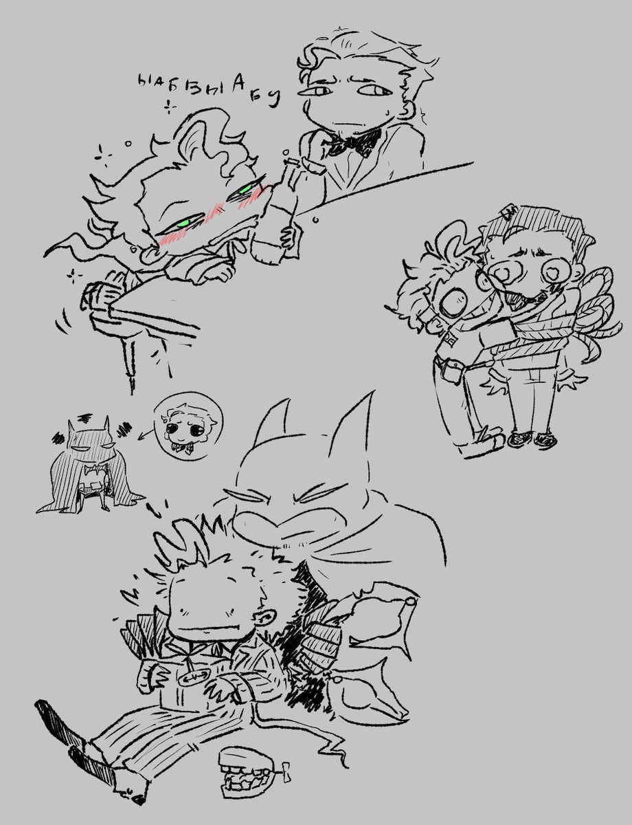 Aldormu's tweet image. #Batjokes
Collaboration with @Coalbased_devil (His Joker)
Buns