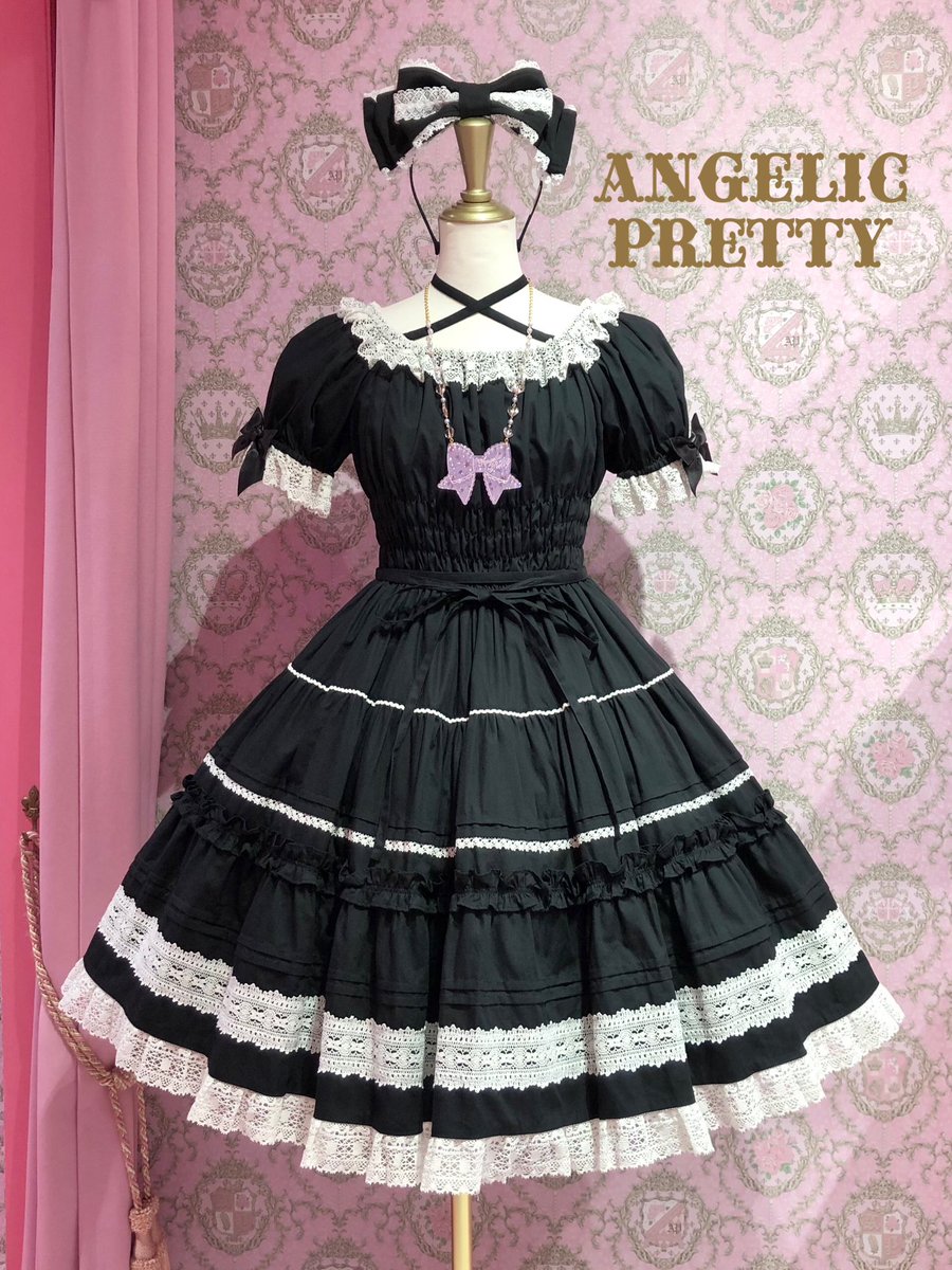 Angelic Pretty Eternal Dollワンピース クロ 商品詳細ページ Angelic
