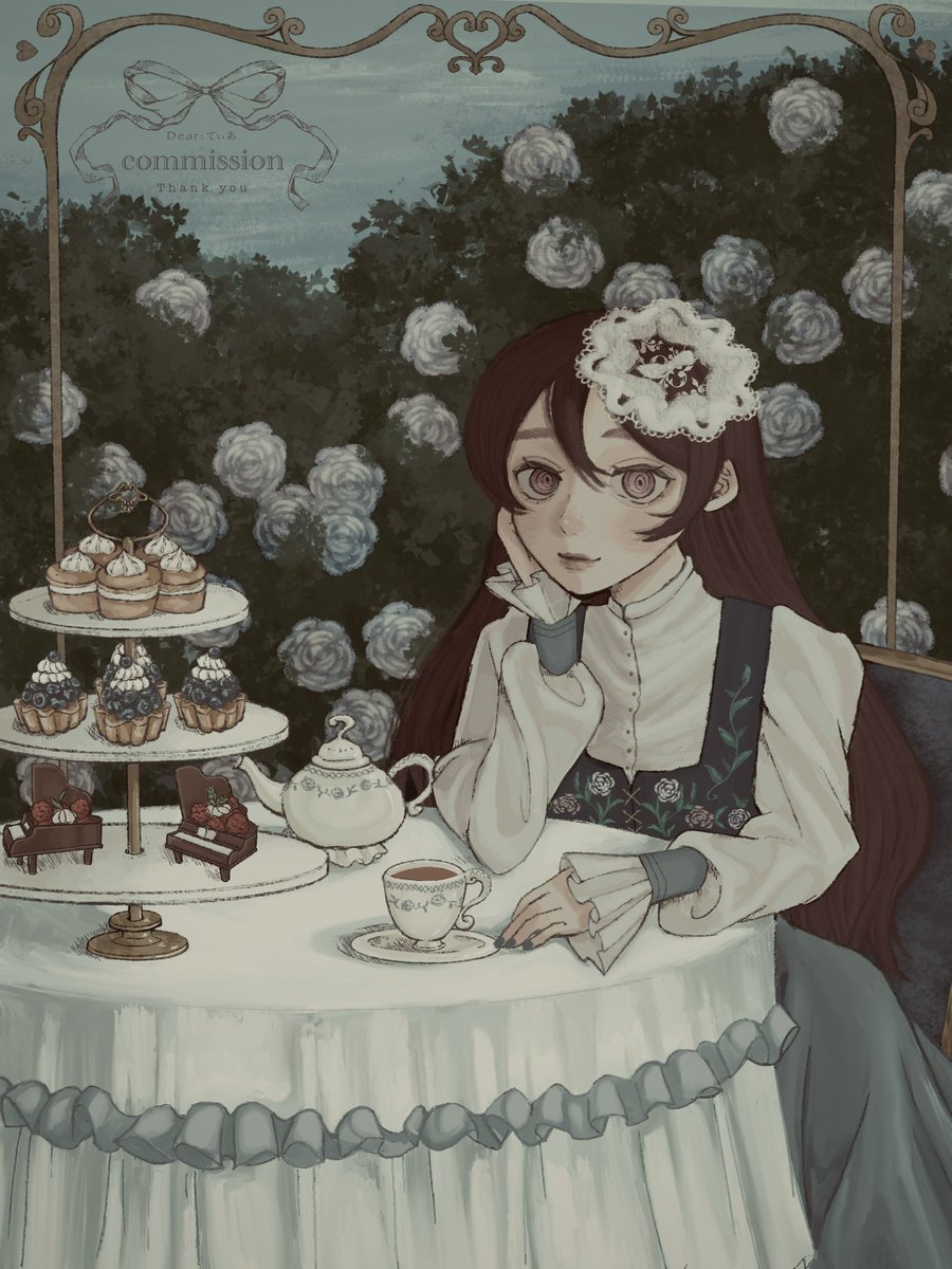 🧁🤍
#skeb #illustration