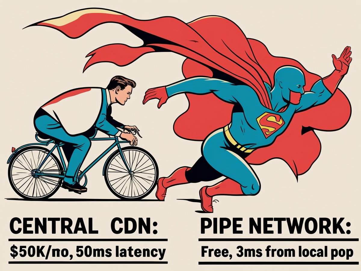 pcho8238's tweet image. "Traditional CDNs rely on central servers; Pipe CDN (or P2P CDN) taps into peer-to-peer networks—faster delivery, lower costs, and decentralized power. The future of content delivery is shared. ⚡🌐"
@pipenetwork #pipenetwork #speed
@BJabav30951 @JKakaCB @jjahah72895