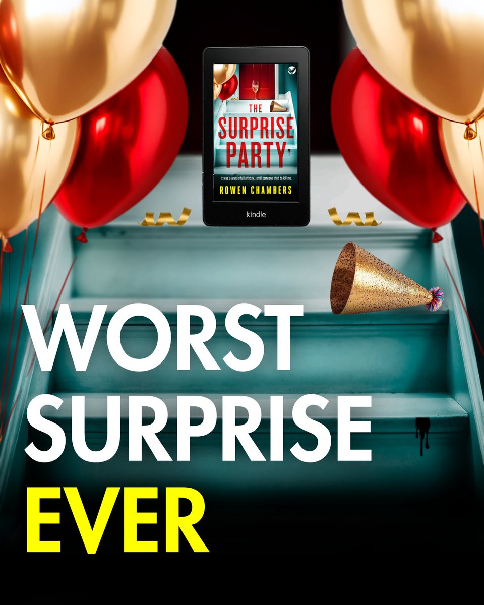 JoffeBooks's tweet image. They threw her a surprise party...
She just didn’t realise the *surprise* was attempted murder. 🎁🔪
The Surprise Party by Rowen Chambers is twisty, tense, and totally addictive.
Unwrap the drama here for just 0.99: geni.us/the-surprise-p…