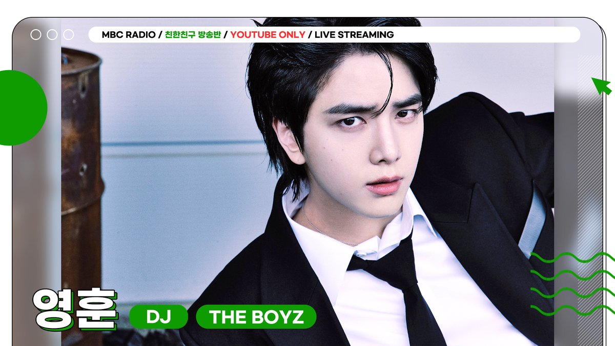 radiombc's tweet image. 🟢MBC RADIO LIVE STREAMING
친한친구 방송반
WITH #더보이즈 #영훈 *Youtube Only
7/23(WED) 7PM(KST)
#THEBOYZ #YOUNGHOON will appear on MBC RADIO Live streaming!
🔗youtube.com/live/xEcltjO4d…
@THEBOYZ_officl
#친한친구방송반 #친한친구 #친친방 #MBCRADIO