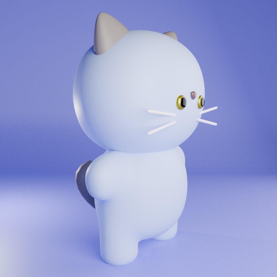 OtomoNuinui's tweet image. 週末は時間があればBlender💻
ついにオリジナルぬいぐるみのスースーを作ってみました! 時間がかかったけど初めてにしてはかなりいい感じ◎ ぽってりフォルムで堂々立ってて可愛いね♡ もっと勉強してもっと可愛くするぞ〜!
#blender #blender初心者 #ハンドメイドぬいぐるみ
