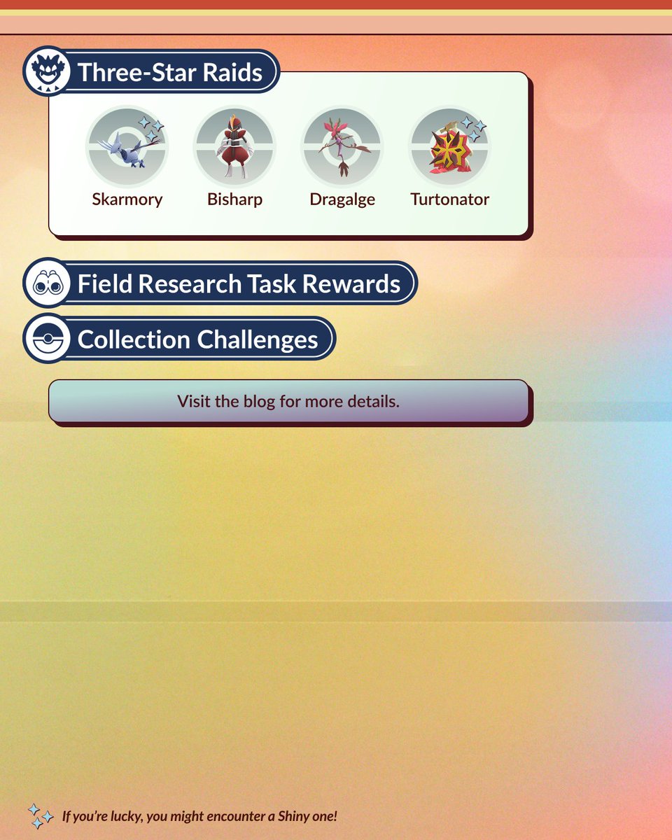pokemongoappuk's tweet image. It’s time to forge ahead, Trainers! 💪
#PokemonGO’s Ultra Unlock: Steel and Scales event has begun! ⚔️