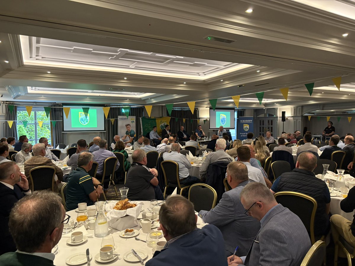 Great breakfast morning in the Meadowlands hotel in Tralee supporting Kerry GAA’s funraiser ahead of this weekend’s All Ireland final against Donegal 💚💛 🏐
