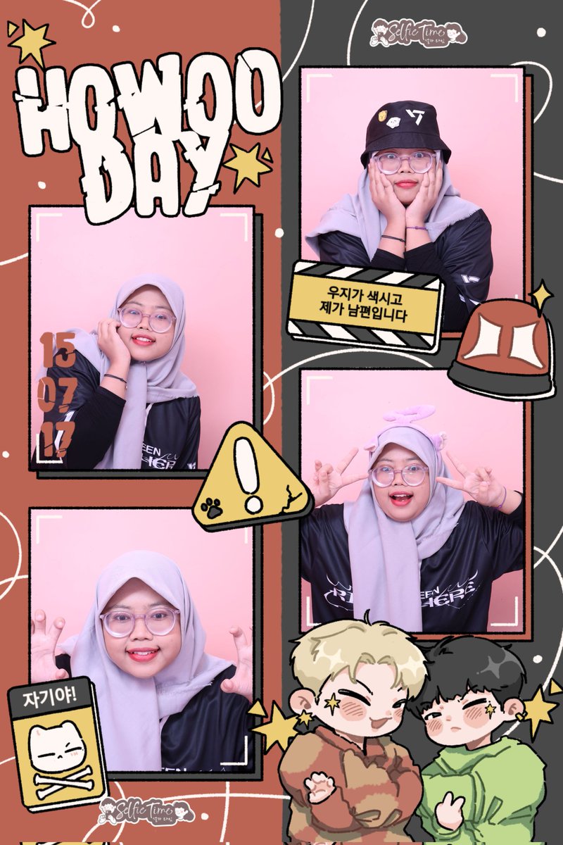 BN13_WX's tweet image. Thanks for the cute frame🥰🥰🥰🥰 
Happy SoonHoon Day🖤❤️
@makeitlatte @woozint @HOWOOJogja @howoopalace 

#selfitime #hoshi #woozi #SEVENTEEN #soonhoon #howoo