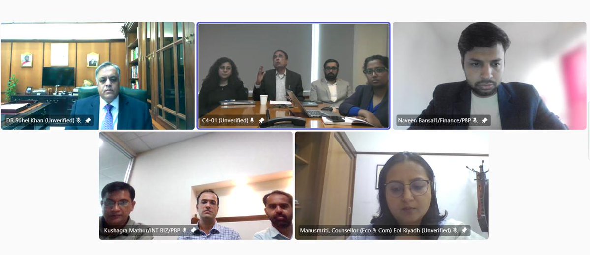 IndianEmbRiyadh's tweet image. Ambassador Dr Suhel Khan had a virtual meeting with the global leadership of @Cipla_Global led by Mr A S Kumar, Global General Counsel. They discussed the potential of enhancing collaboration and business ties between India and Saudi Arabia in the pharma sector.