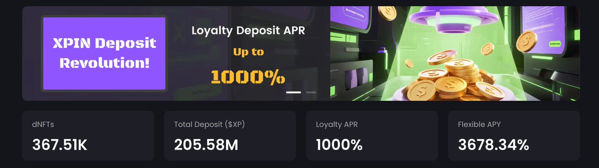 XPINNetwork's tweet image. 🚀 We've SMASHED 200M+ $XP in total deposits—Loyalty Deposit alone blasting past 120M $XP! 😱 Your trust as true XPINers is lighting up MASSIVE potential ahead. We're building the ultimate AI+DePIN empire together! 💪🌌
Delegate is Launch! The more you Deposit, the FATTER your…