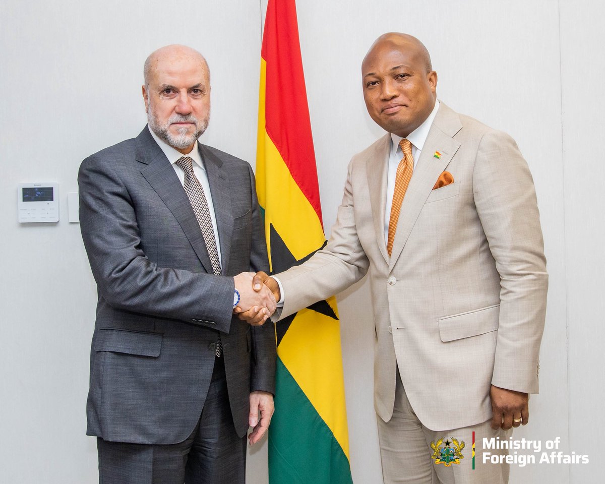 S_OkudzetoAblak's tweet image. It was an honour to receive H.E. Dr. Mahmoud Sidqi Al-Habbash, the Chief Justice of Palestine.
He was in my office yesterday as a special envoy of the President of the State of Palestine, H.E. Dr. Mahmoud Abbas to deliver a message.
Ghana reiterates its demand for ceasefire…