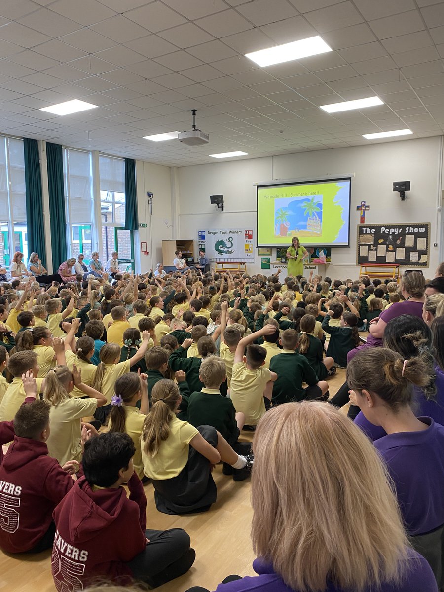 Our final assembly of the school year. An emotional farewell to Year 6 - be proud of your achievements and continue to 'Wave Your Flag'.  And to the staff who are leaving the Leechpool family -  Miss Thaddeus, Mrs Mcilwraith and Mrs Francis - thank you for your dedication.