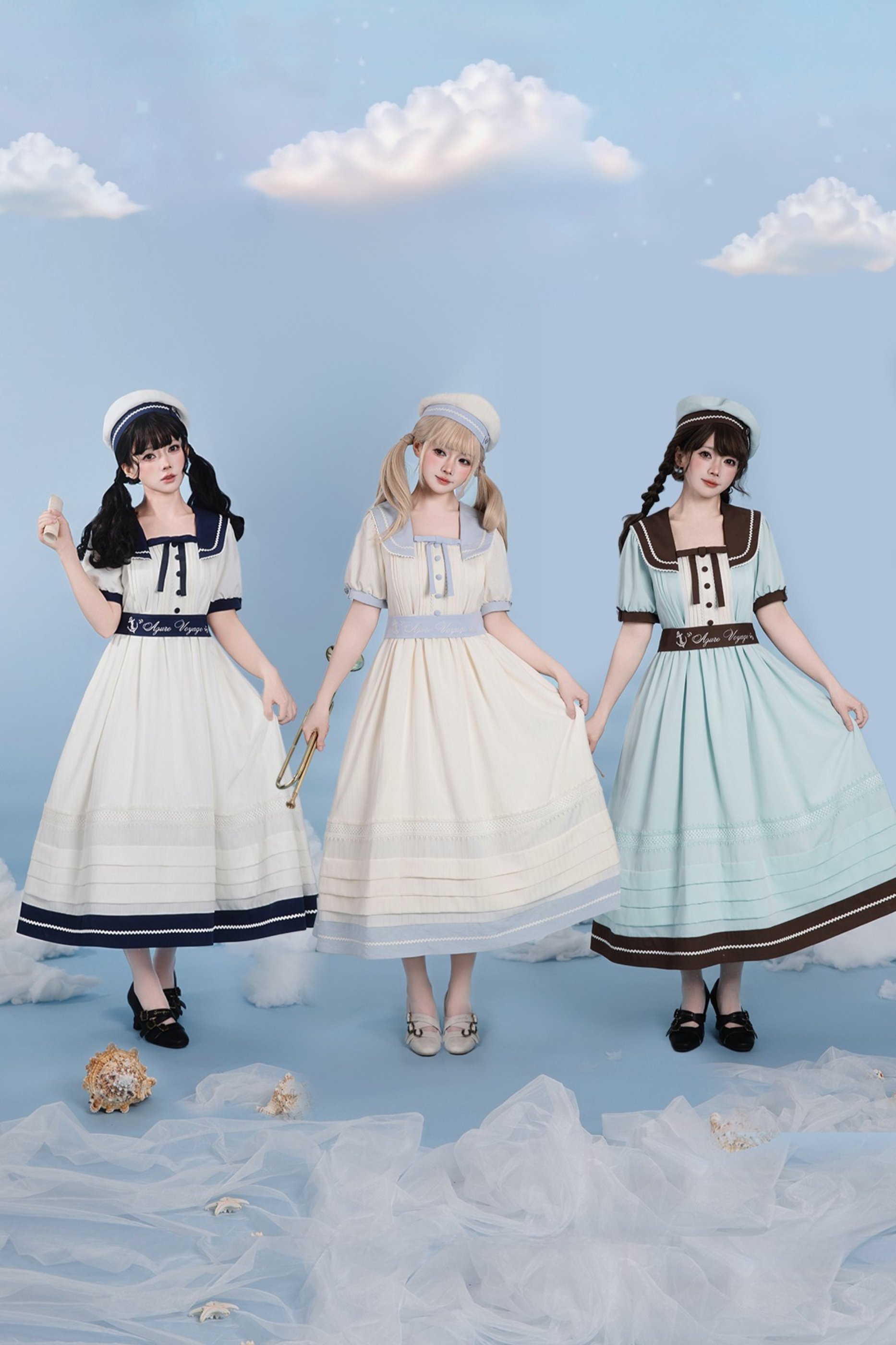 CandyStripper】ペペちゃん デニムワンピース 水色 ぺぺちゃん