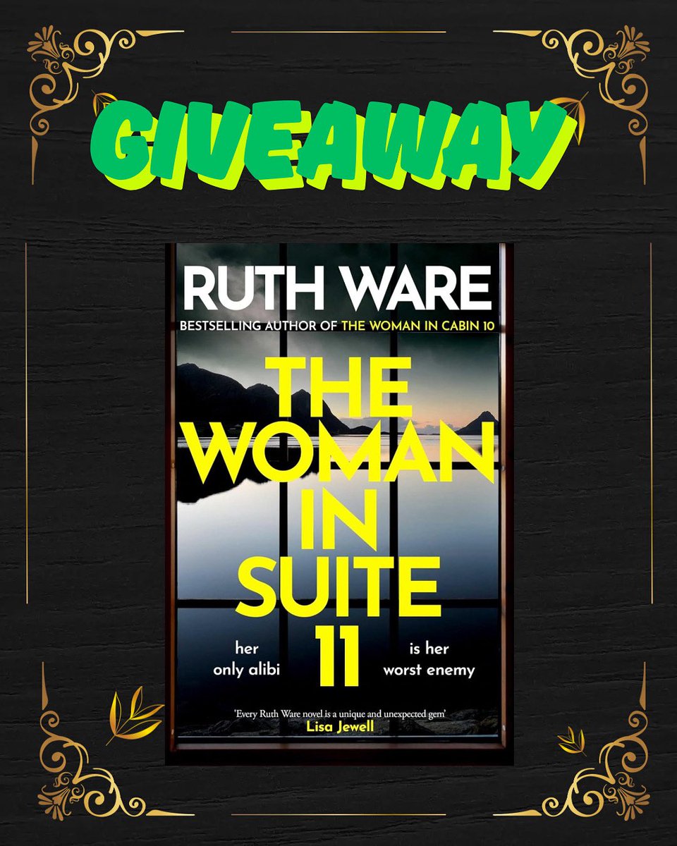 🎉 BOOK GIVEAWAY 🎉

The Woman in Suite 11 by Ruth Ware

I have one hardback copy of this brilliant book to giveaway thanks to Simon &amp; Schuster. 

RT ❤️ tag friends 

T&amp;C ⬇️