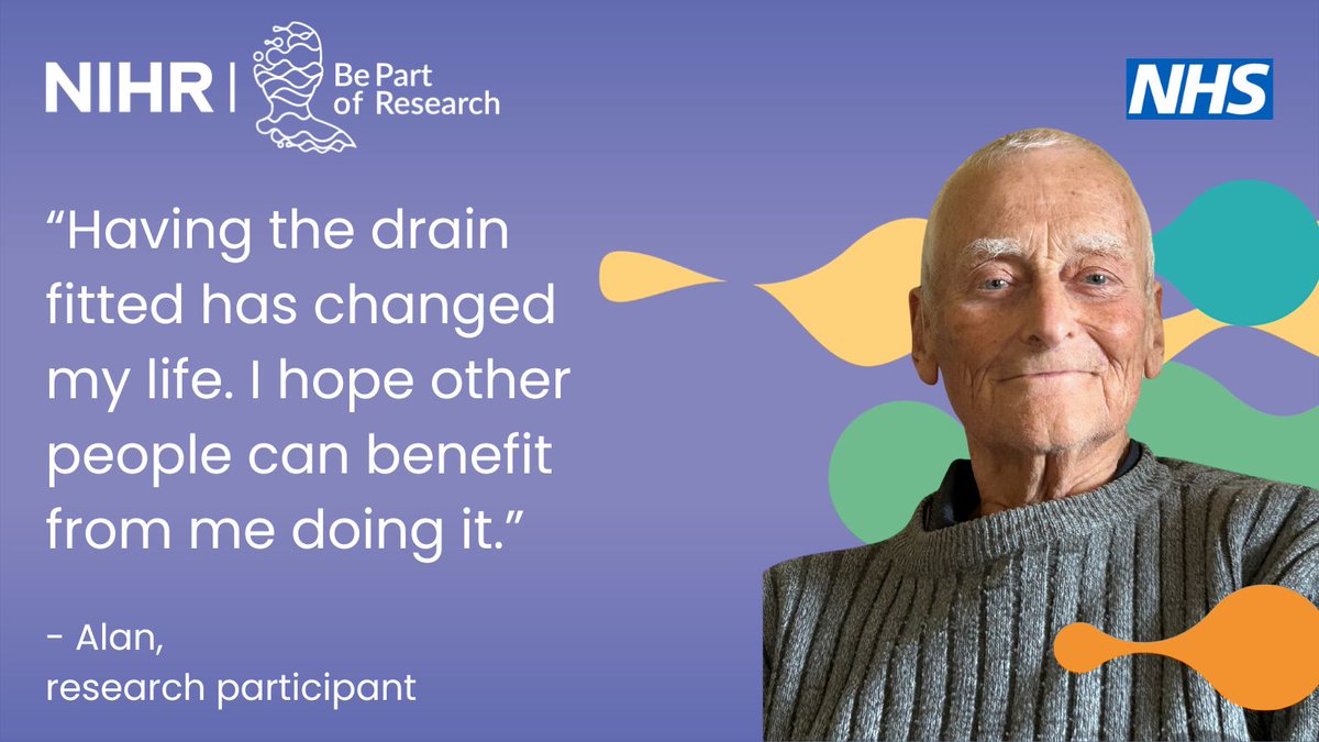 NIHRresearch's tweet image. Alan says research gave him his independence back.
Alan has liver disease which causes fluid build up. After joining the REDUCe2 study - comparing home vs hospital drainage - he’s in less pain, spending less time in hospital, and even back to fishing.
rdn.nihr.ac.uk/stories/taking…