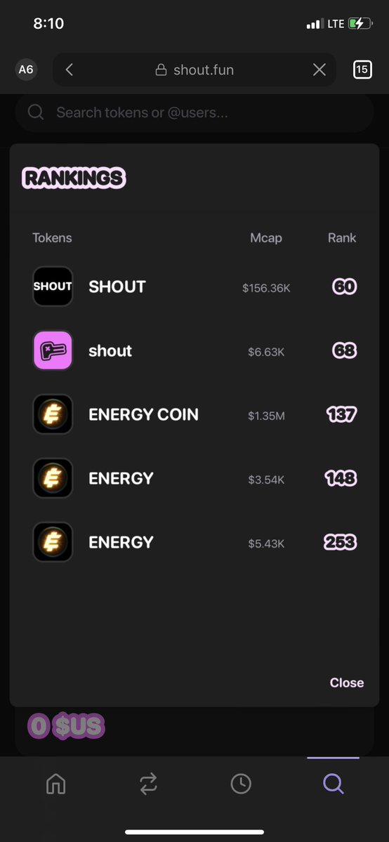 Hadex2Jr00's tweet image. Why on earth am I ranked so low on $ENERGY leaderboard feeling so down rn
I’m definitely not given up.
Got some nice tickers such as $BANE
$UDOG $MGANG , they are all rare gem with their current market I believe they gonna hit mil mc soon.
I keep $SHOUT in till I see next ticker