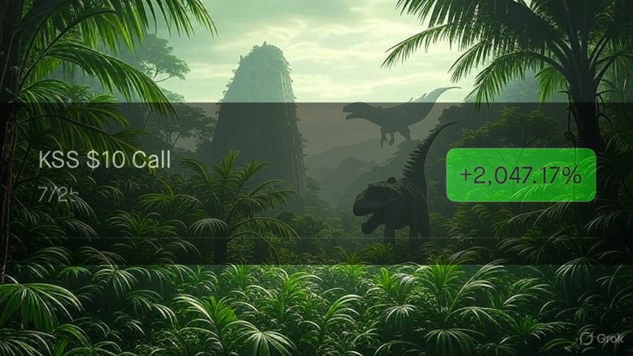 JurassicZ0mbie's tweet image. Hot Contract Alert! 🚨
KSS 10.5C 07/25/2025 (4 DTE) on the Ask Side.
Volume: 9,779,
OI: 878,
Vol/OI: 11.14,
Premium: $103,299.
Perfect example of how awesome the @unusual_whales premium server bot is!
Also was caught on the new interval flow filter I’m building 😁🚀
Cons…