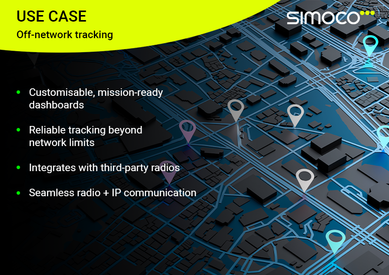 SimocoWS's tweet photo. 📍Off-network tracking keeps your assets visible online or offline, no signal needed. Integrates with radios, combines radio + IP, and runs on rugged Velocity Unit. Built for tough environments. 

🔎 Curious how it works? Let’s chat!

#OffNetworkTracking #FieldOps #Connectivity https://t.co/9Xkyq19fo5