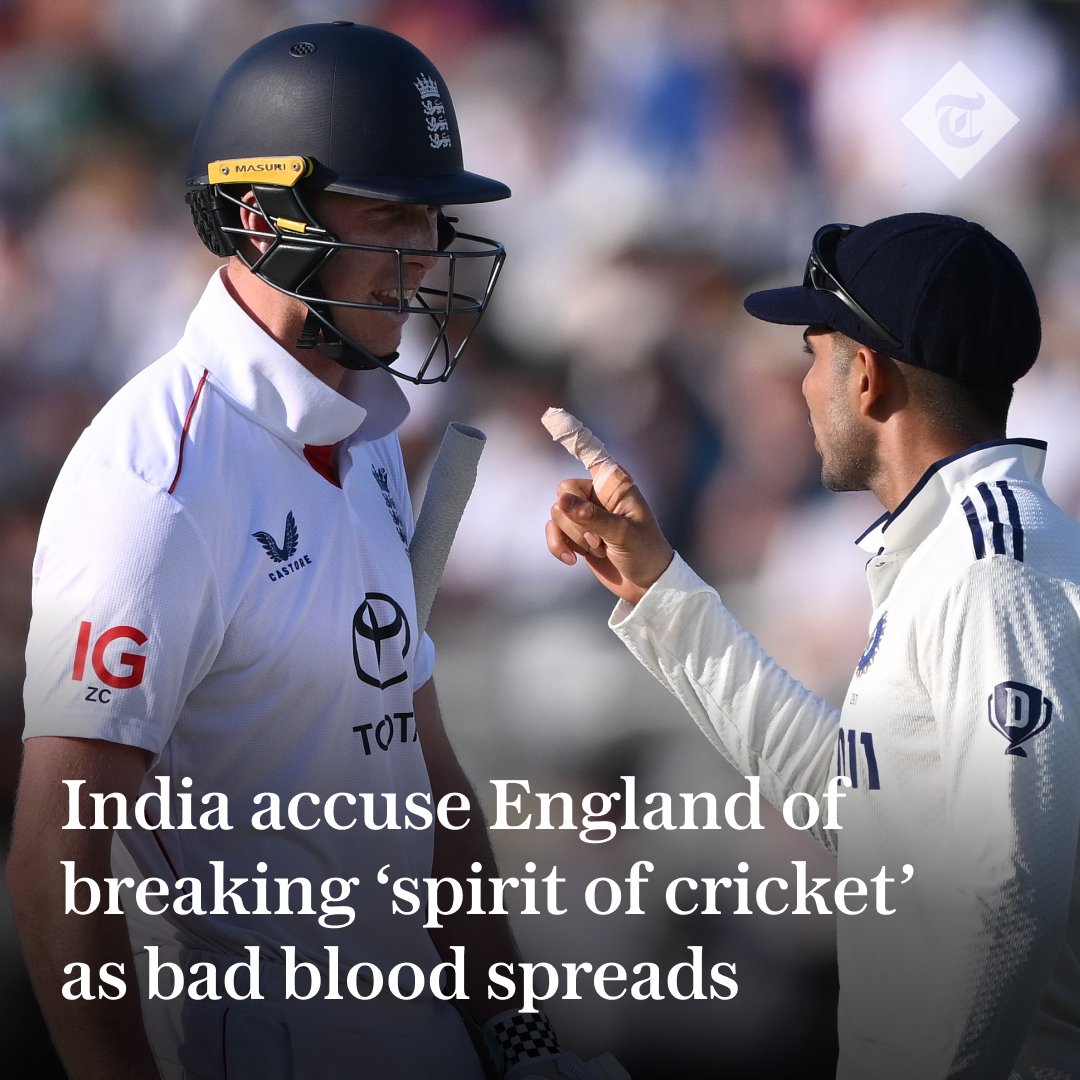 TeleCricket's tweet image. 🏏 Shubman Gill says his outburst over Zak Crawley and Ben Duckett was provoked by their gamesmanship
telegraph.co.uk/cricket/2025/0…