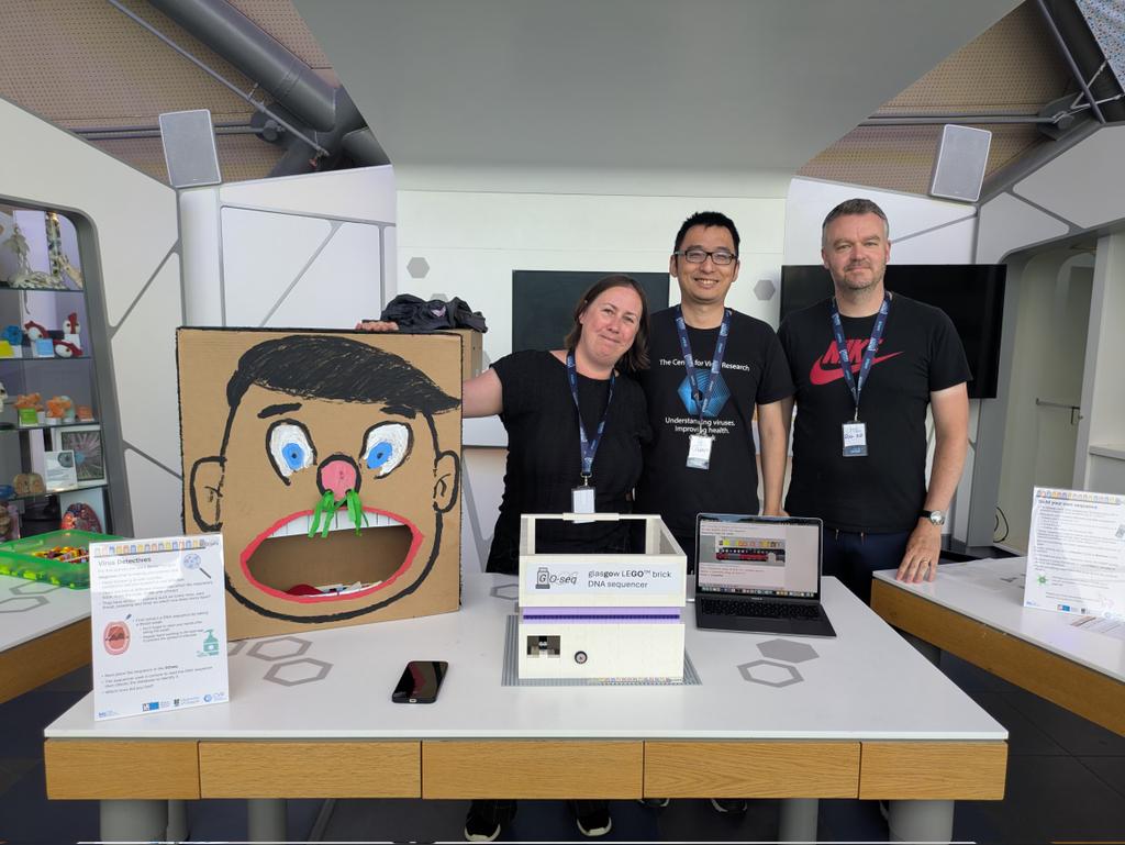 Richard Orton (@richardjorton) on Twitter photo Today we have been at the Glasgow Science Centre showcasing our new Lego based DNA sequencer: GO-Seq, to learn about respiratory viruses, their DNA and sequencing. <a href="/gsc1/">Glasgow Science Centre</a> <a href="/CVRinfo/">MRC-Uni of Glasgow Centre for Virus Research</a> <a href="/CVRbioinfo/">CVR Bioinformatics</a> <a href="/CVR_Genomics/">CVR Genomics</a> <a href="/KathySmollett/">Katherine Smollett</a> <a href="/QuanGuCVR/">Quan Gu</a> Today we have been at the Glasgow Science Centre showcasing our new Lego based DNA sequencer: GO-Seq, to learn about respiratory viruses, their DNA and sequencing. <a href="/gsc1/">Glasgow Science Centre</a> <a href="/CVRinfo/">MRC-Uni of Glasgow Centre for Virus Research</a> <a href="/CVRbioinfo/">CVR Bioinformatics</a> <a href="/CVR_Genomics/">CVR Genomics</a> <a href="/KathySmollett/">Katherine Smollett</a> <a href="/QuanGuCVR/">Quan Gu</a>